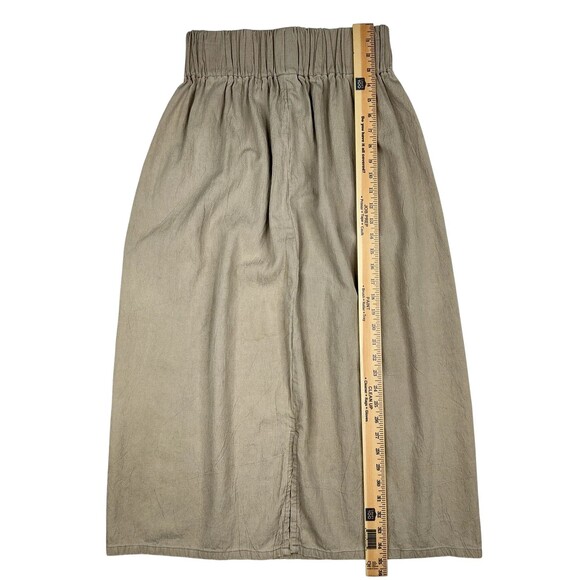 Miranda Bennett Paper Bag Skirt One Size Lyocell Crinkle Pull On Minimalist BOHO - Picture 16 of 16